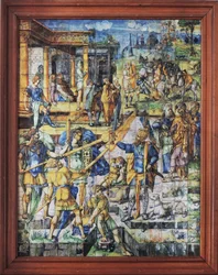 Chantilly, Château : Scène carrelée